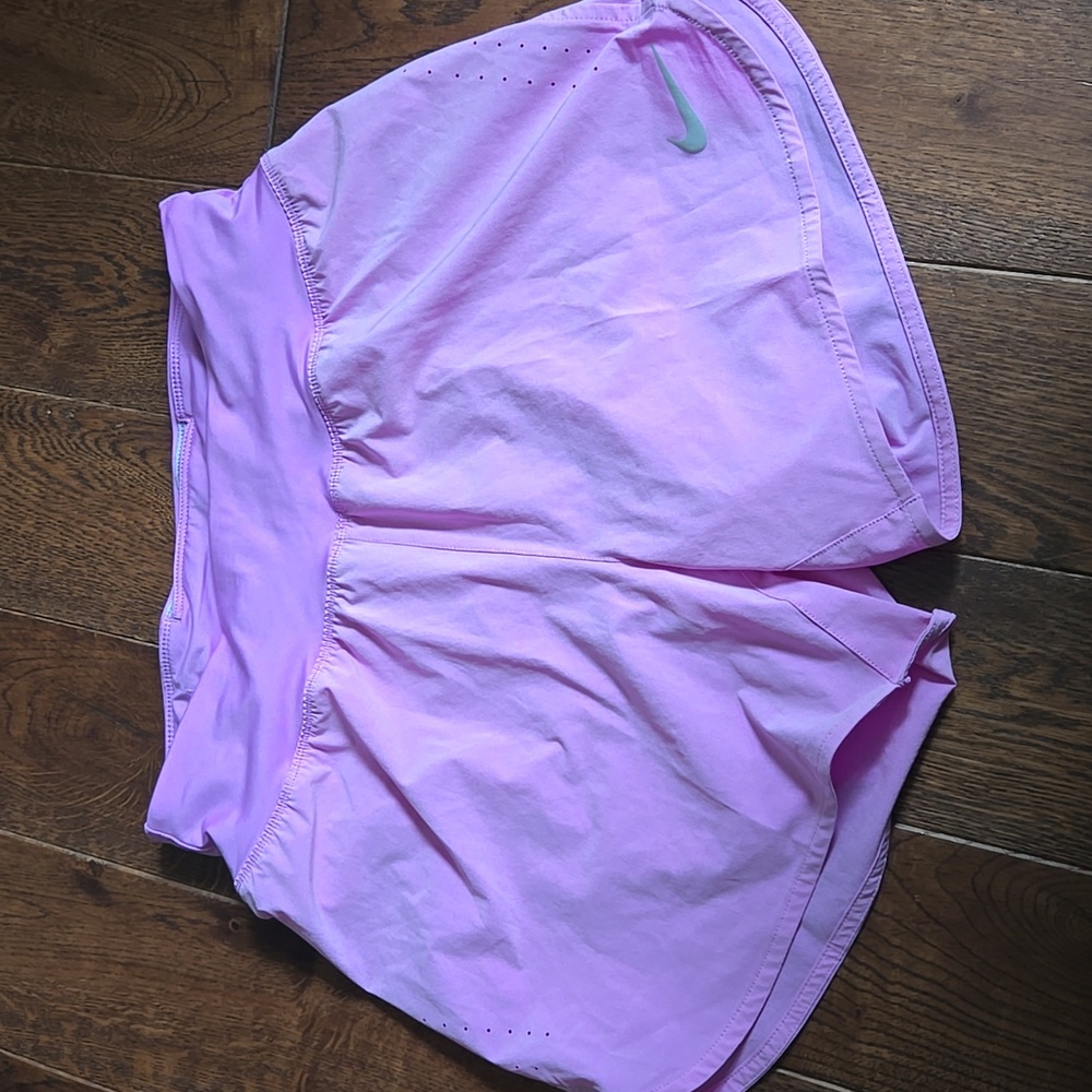 Nike Dri-FIT Brief-Lined Running Shorts Size Medium Petty Lilac Purple EUC